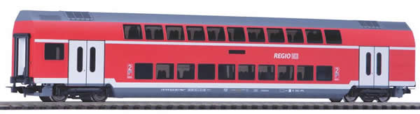 Piko 58803 HO Scale 1/87 Bi-Level Coach 2nd Cl. DB Regio VI