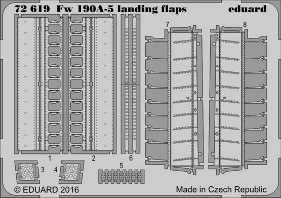 Eduard 72619 1/72 Aircraft- Fw190A5 Landing Flaps for EDU