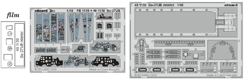 Eduard 491130 1/48 Aircraft- SU27UB Interior for KTY (Painted)