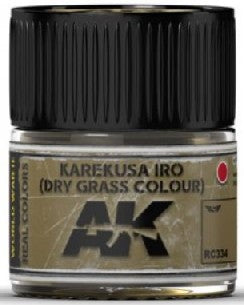 AK Interactive RC334 Real Colors: Karekusa Iro (Dry Grass Color) Acrylic Lacquer Paint 10ml Bottle
