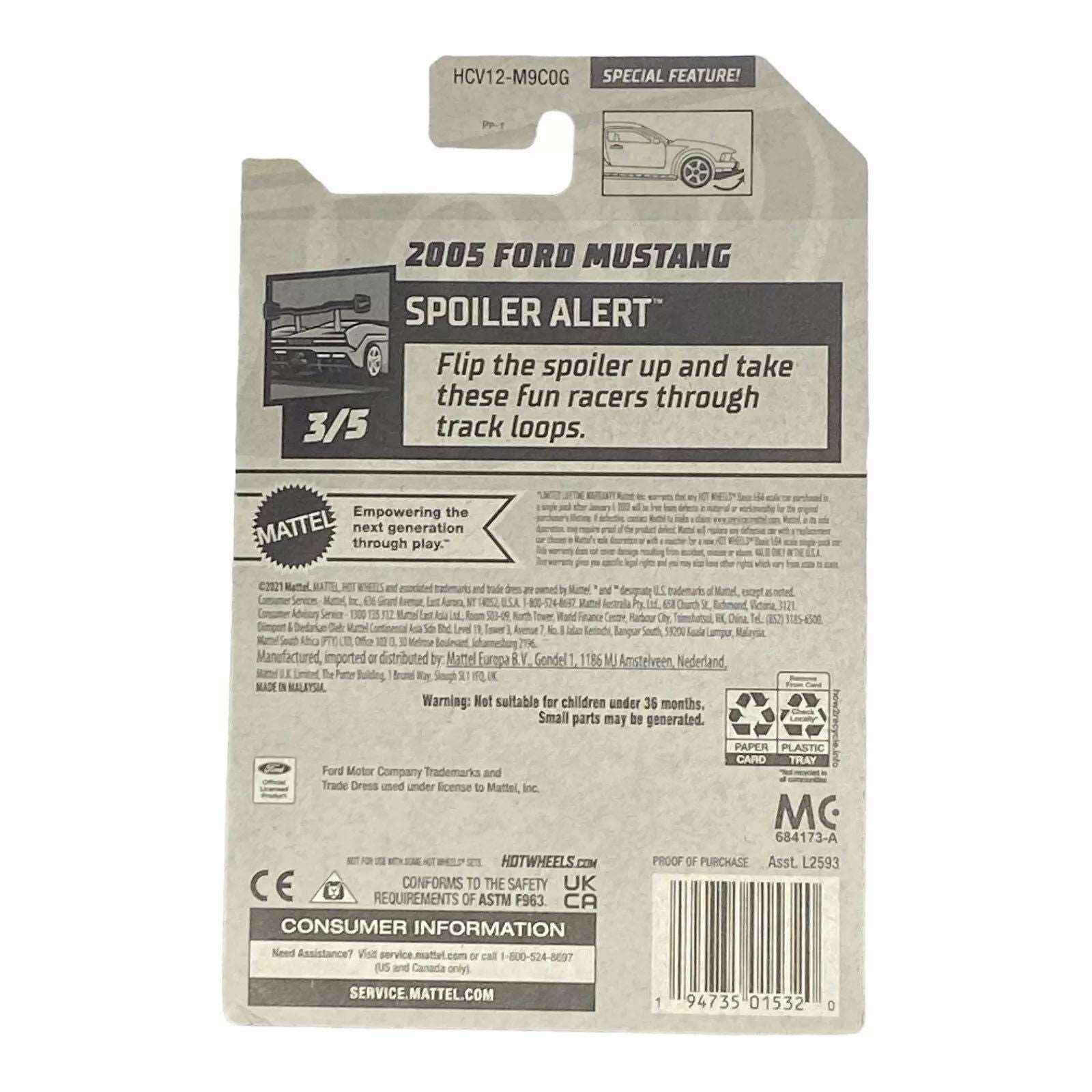 Hot Wheels 2005 Ford Mustang - Spoiler Alert Series 3/5