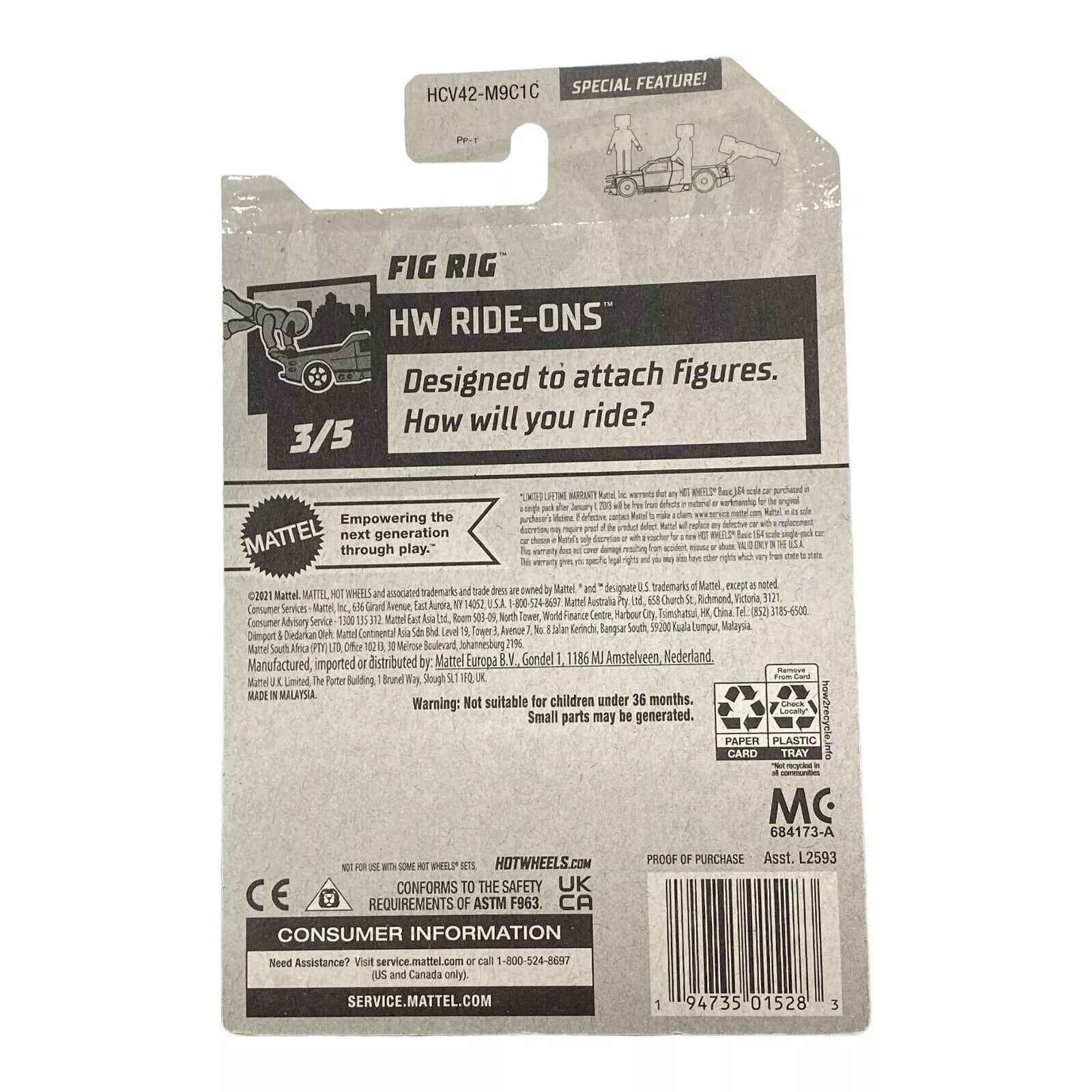 Hot Wheels Fig Rig - Ride-Ons Series 3/5