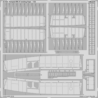 Eduard 32423 1/32 Aircraft- Tempest Mk VI Landing Flaps for SHY