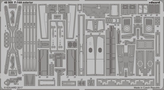 Eduard 48909 1/48 Aircraft- F14A Exterior for TAM