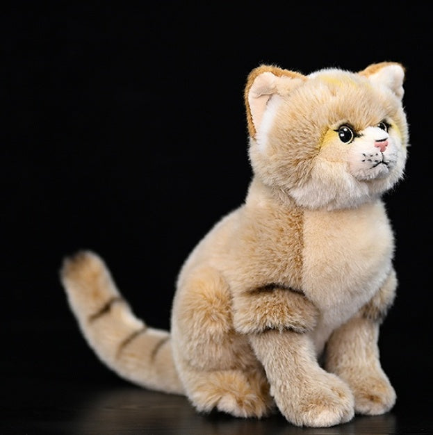 Plush Dune Cat Toy – Soft Squat Stuffed Animal Doll