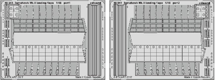 Eduard 48941 1/48 Aircraft- Tomahawk Mk II Landing Flaps for ARX