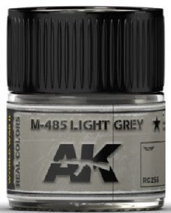 AK Interactive RC255 Real Colors: M485 Light Grey Acrylic Lacquer Paint 10ml Bottle