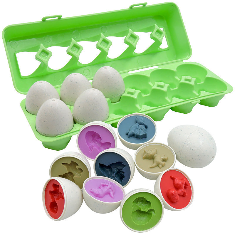 Shape Matching Egg Toy Set – Montessori Educational Puzzle for Kids and Toddlers