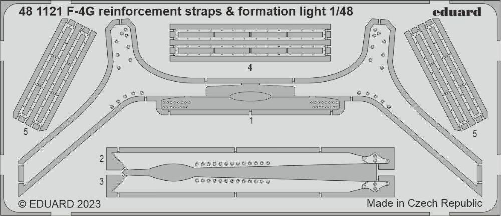 Eduard 481121 1/48 Aircraft- F4G Reinforcement Straps & Formation Lights for MGK