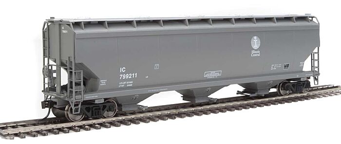 Walthers Mainline 910-7705 HO Scale 60' NSC 5150 3-Bay Covered Hopper - Ready to Run -- Illinois Central #799211