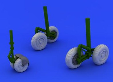 Eduard 648248 1/48 Aircraft- MiG31 Wheels for AGK (Resin)