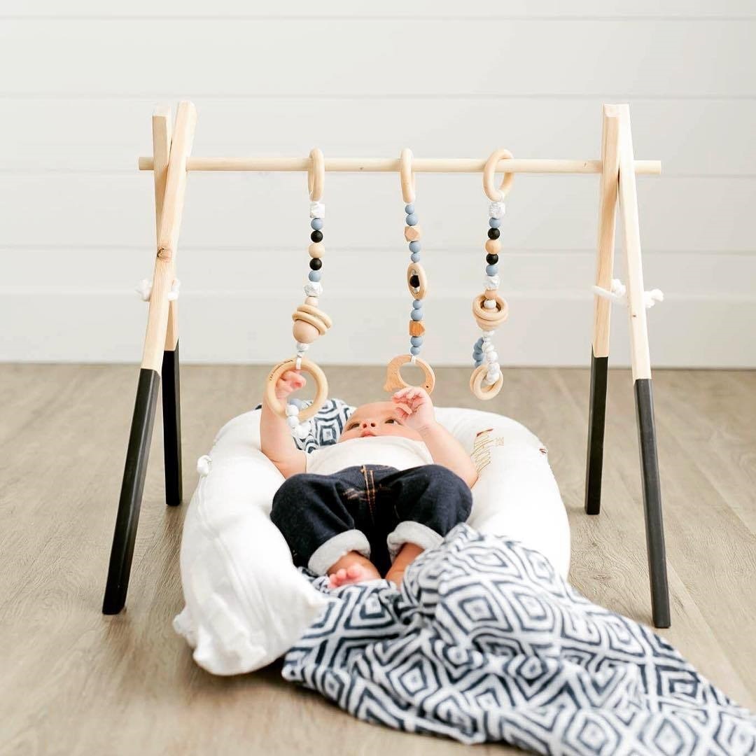 Wooden Baby Fitness Frame – Decorative Infant Play Gym