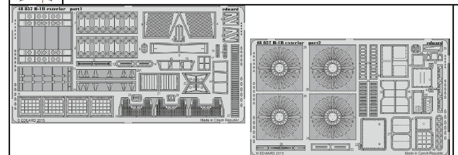 Eduard 48857 1/48 Aircraft- B1B Exterior for RVL