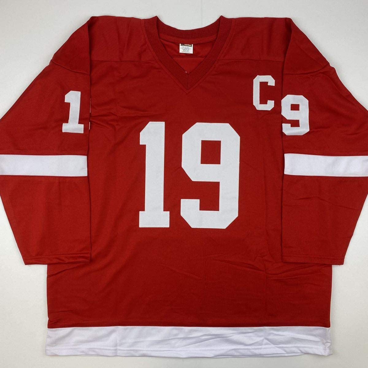 Autographed/Signed Steve Yzerman Detroit Red Hockey Jersey JSA COA