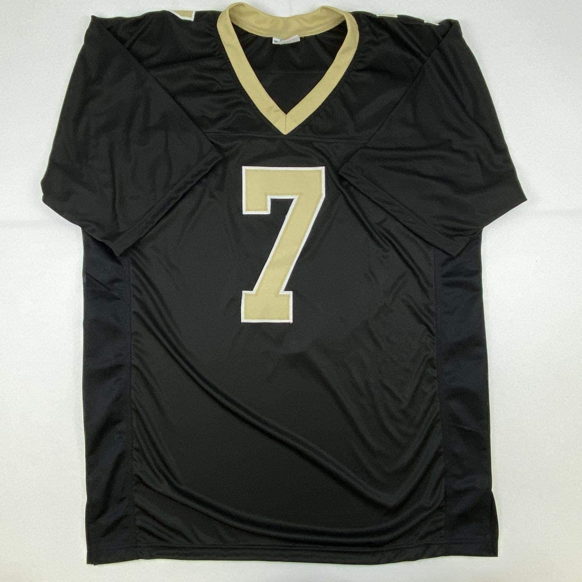 Autographed/Signed Taysom Hill New Orleans Black Football Jersey Beckett BAS COA