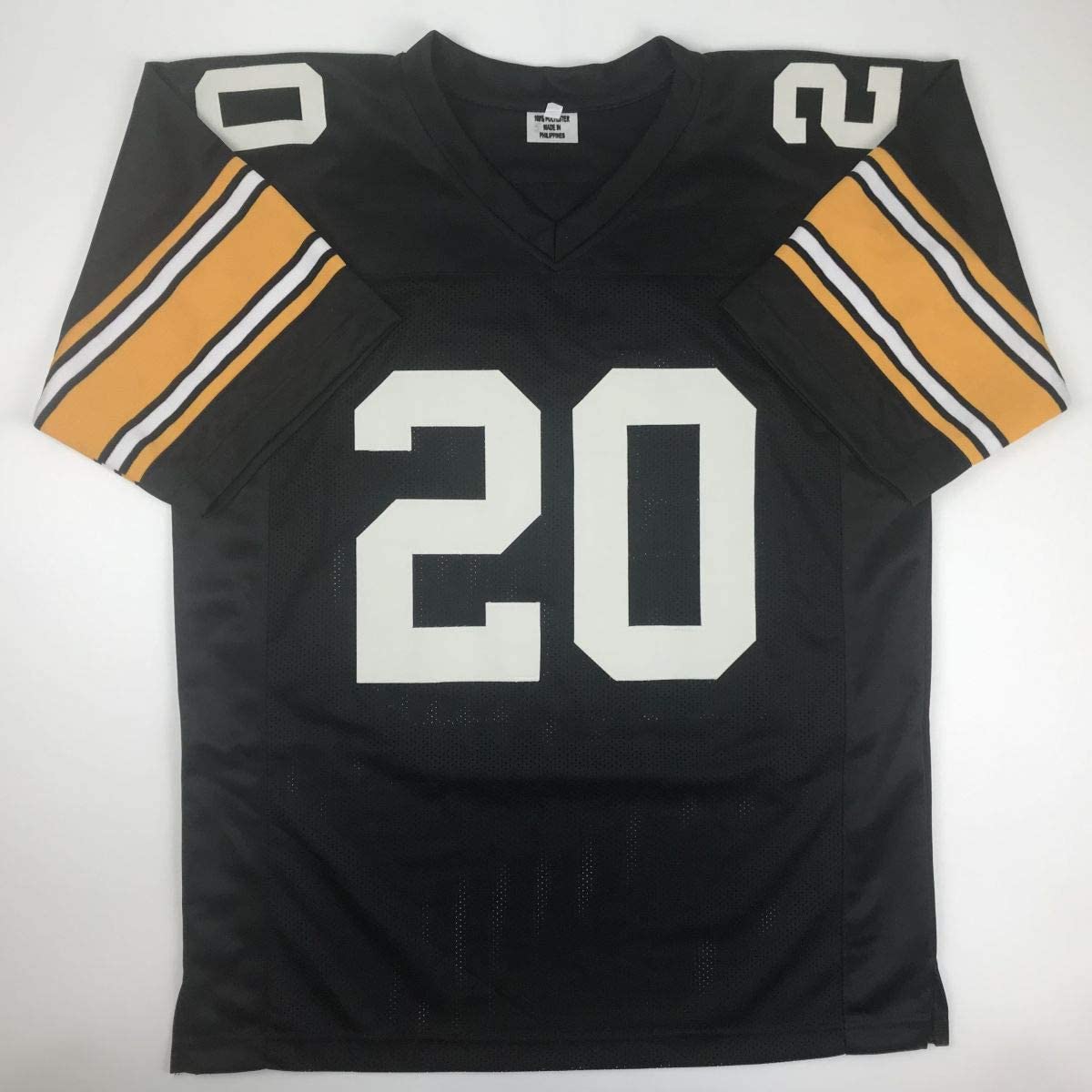 Autographed/Signed Rocky Bleier 4x SB Champ Pittsburgh Black Football Jersey JSA COA
