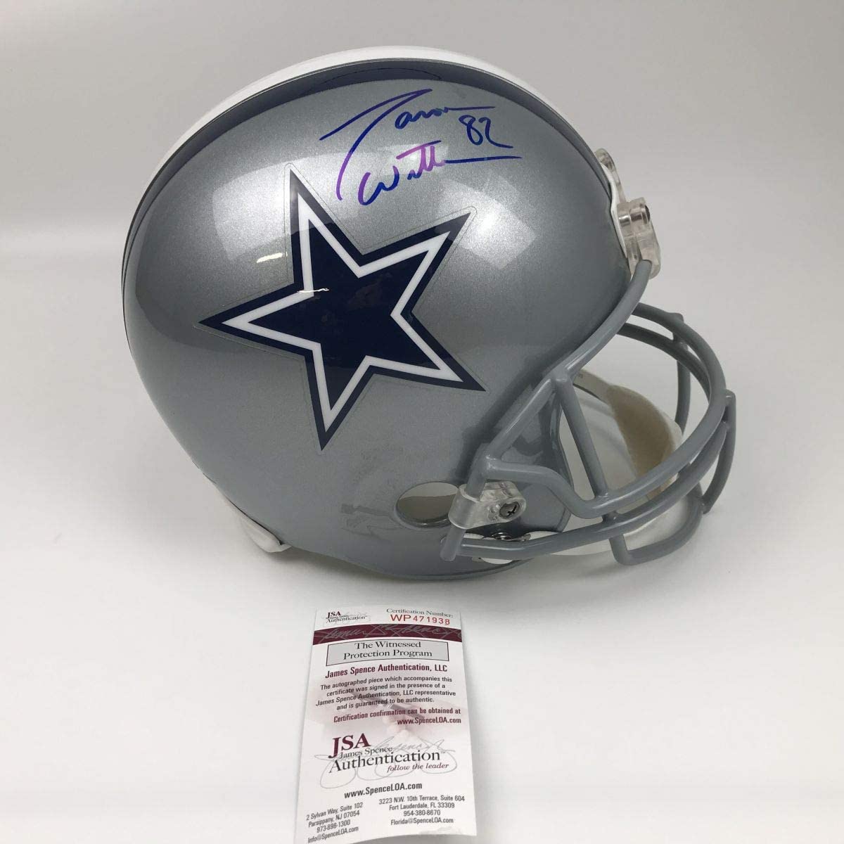 dallas cowboys full size replica football helmet Autographed/Signed Jason Witten Dallas Cowboys Full Size FS F/S Replic