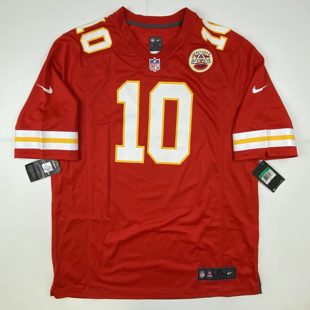 Autographed/Signed Tyreek Hill Kansas City Chiefs Red Authentic Football Jersey Fanatics COA