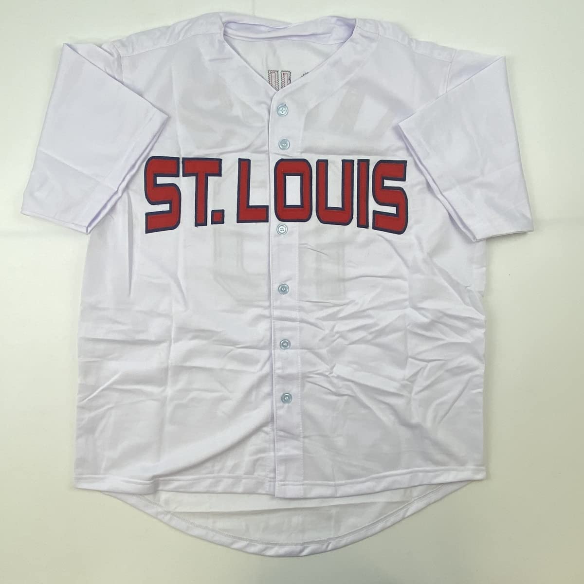 Autographed/Signed Tony La Russa St. Louis White Baseball Jersey JSA COA