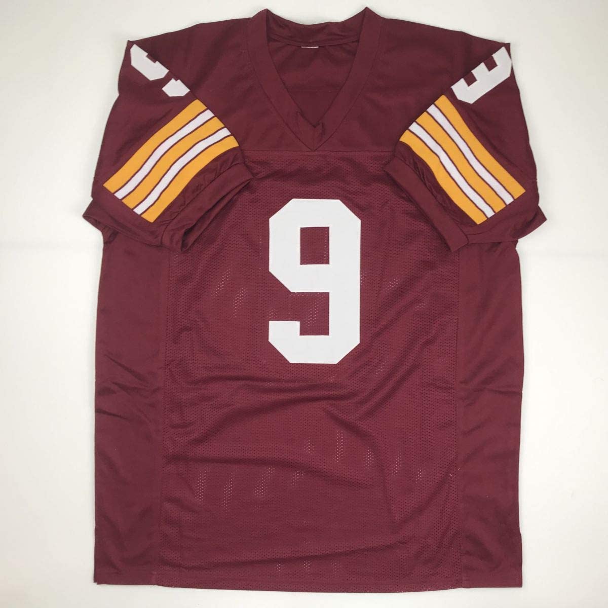 Autographed/Signed Sonny Jurgensen HOF 83 Washington Burgundy Football Jersey JSA COA