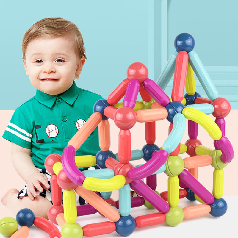 Magnetic Building Blocks Toy Set – Educational Fun for Kids