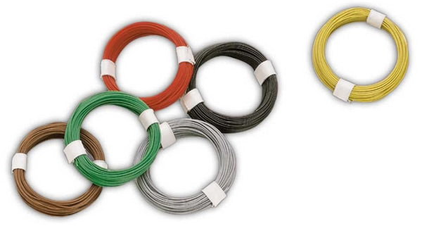 Busch 5794 A Scale Micro Wire/Cable -- Brown (ONE roll)