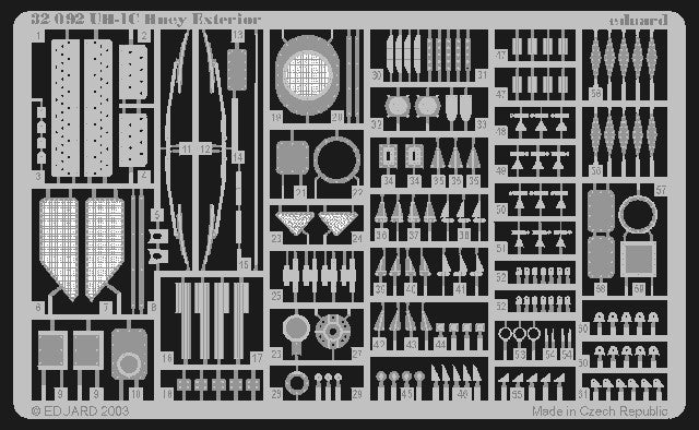 Eduard 32092 1/35 Aircraft- UH1C Exterior for ACY
