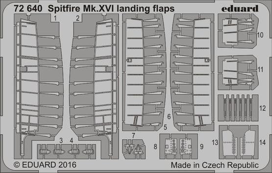 Eduard 72640 1/72 Aircraft- Spitfire Mk XVI Landing Flaps for EDU