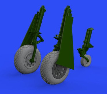 Eduard 648511 1/48 Aircraft- P51D Wheels w/Diamond Tread Tire for EDU (Mask & Re