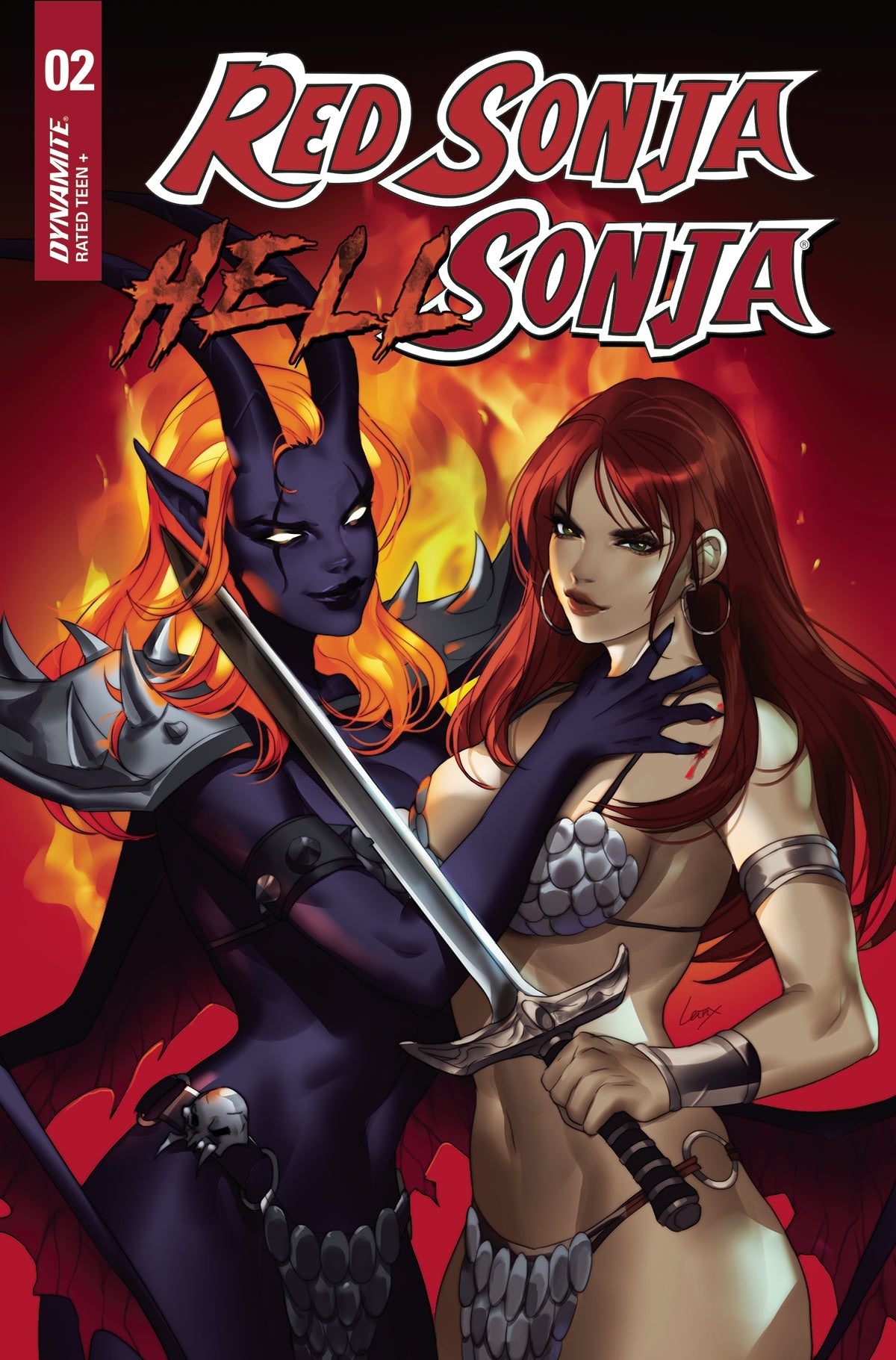 Red Sonja Hell Sonja #2 B Leirix Li Variant (01/11/2023) Dynamite