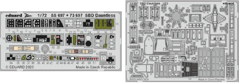Eduard 73697 1/72 Aircraft- SBD Dauntless for HSG (Painted)