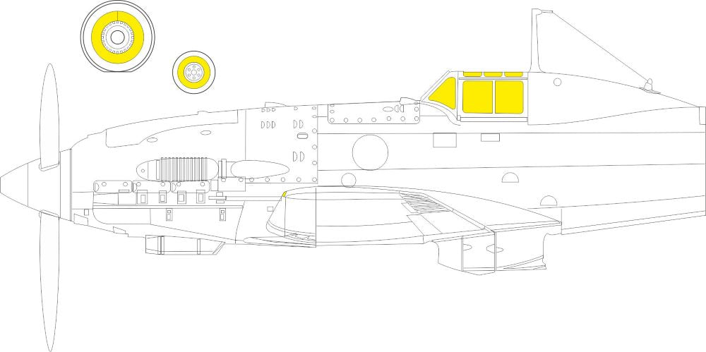 Eduard JX318 1/32 Mask Aircraft- MC202 for ITA