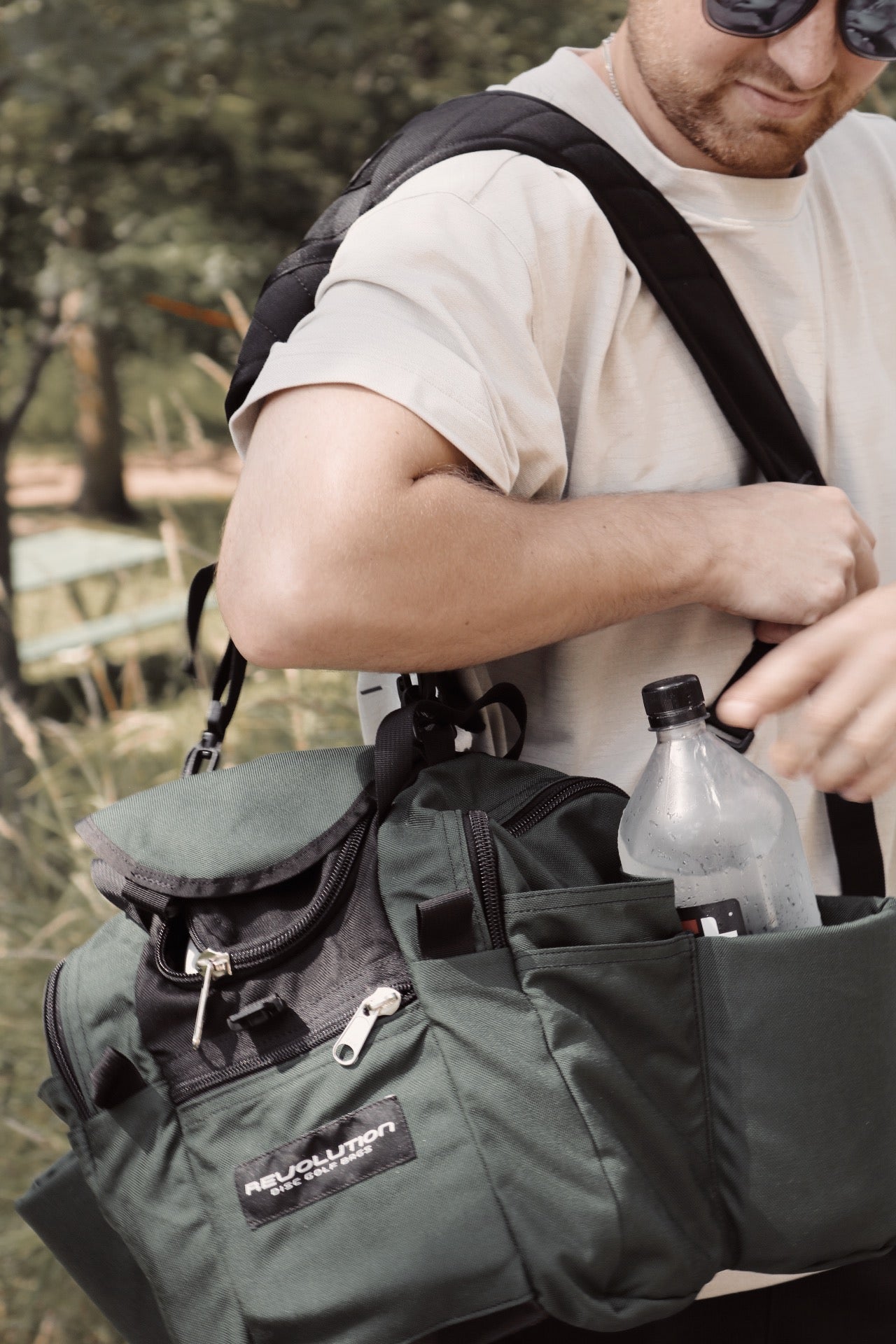 Revolution Mini Deluxe V3 Disc Golf Bag - Forest