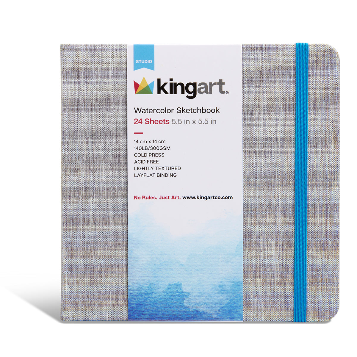 Hardcover Watercolor Paper Sketchbook 5.5x5.5 24 Pages