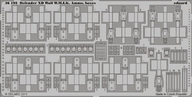 Eduard 36193 1/35 Armor- Defender XD Wolf W.M.I.K. Ammo Boxes for HBO