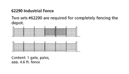 PIKO 62290 G Scale Industrial Fence Kit