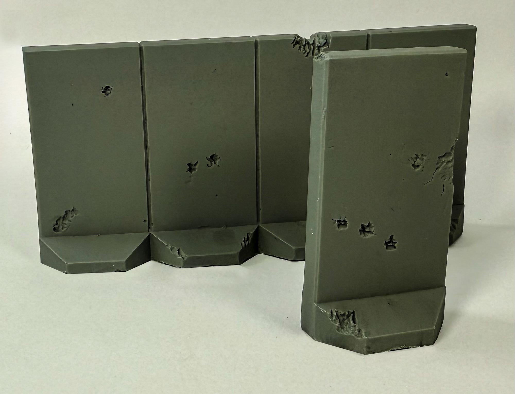 28mm Blast Walls, Distressed - 28MSCE025