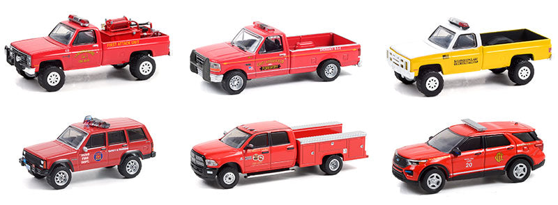Greenlight 67010-CASE 1/64 Scale Fire & Rescue Series 1