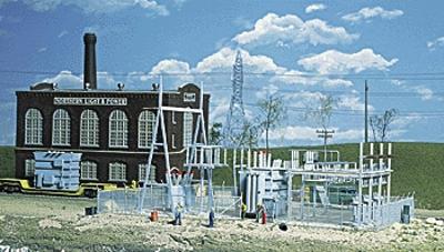 Walthers Cornerstone 933-3025 HO Scale Northern Light & Power Substation -- Kit