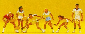 Preiser 10078 HO Scale Recreation & Sports -- Tennis Players