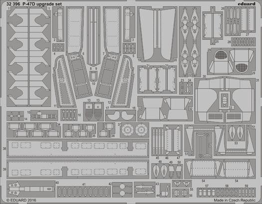 Eduard 32396 1/32 Aircraft- P47D Upgrade Set for EDU (D)