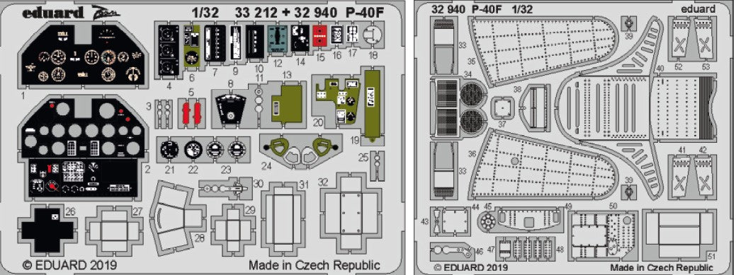 Eduard 32940 1/32 Aircraft- P40F for TSM (Painted) (D)