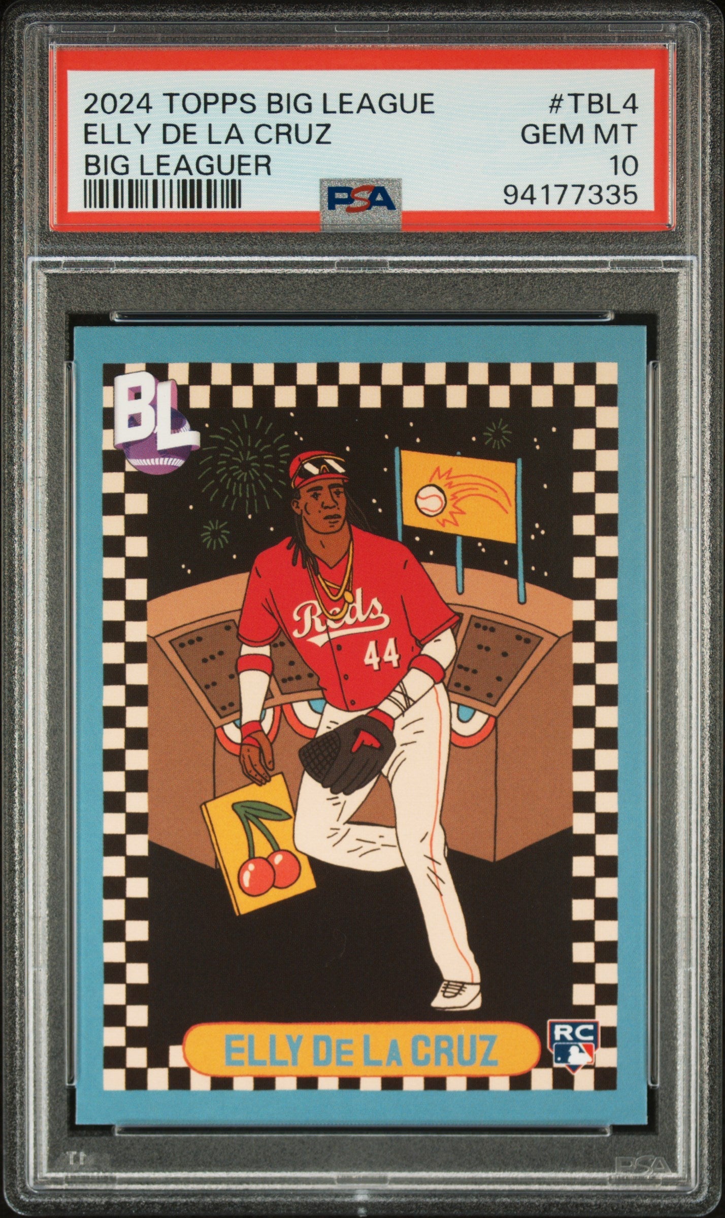 Graded 2024 Topps Big League Elly De La Cruz #TBL4 Big Leaguer Rookie