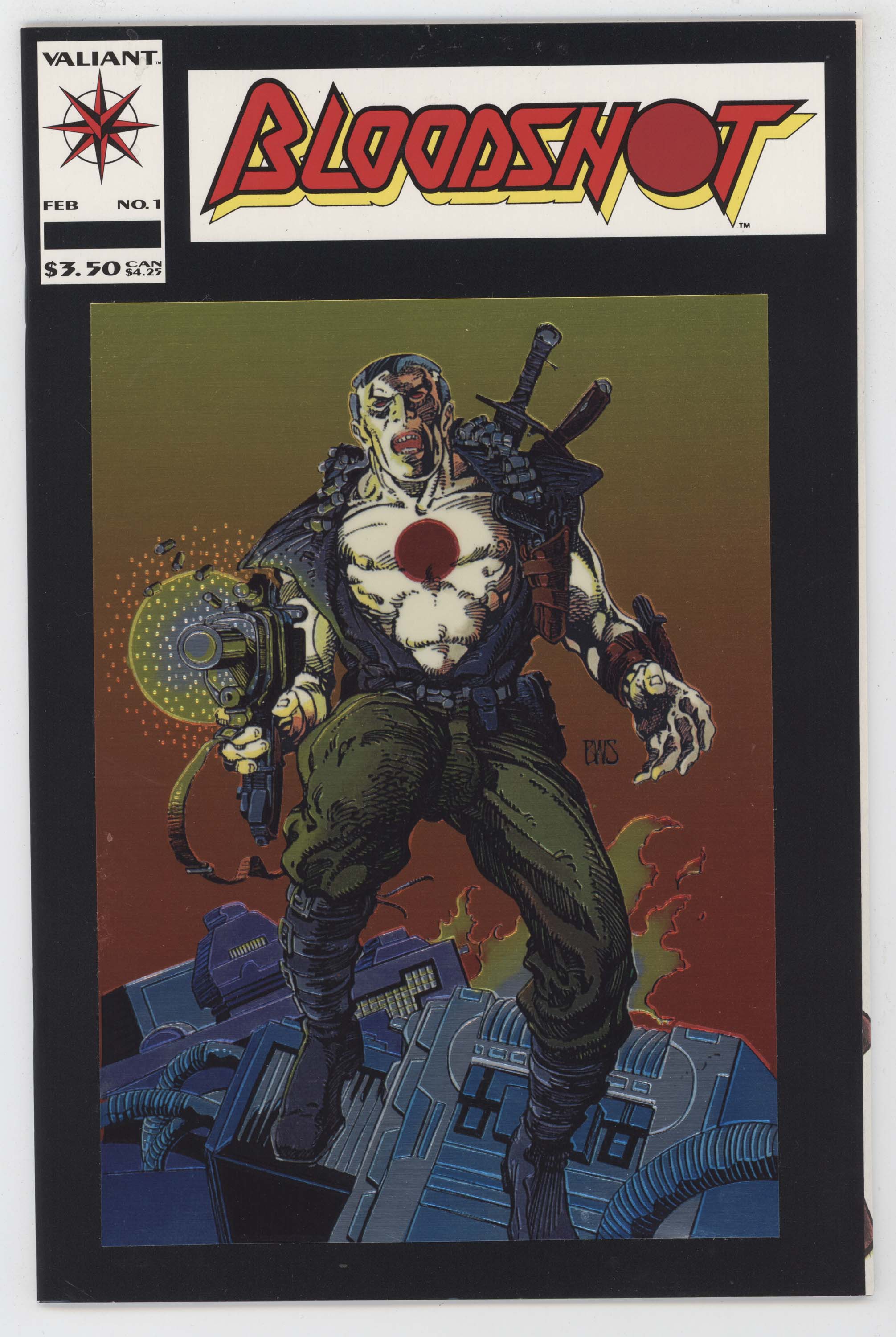 Bloodshot 1 Valiant 1993 NM Geomancer Barry Windsor Smith