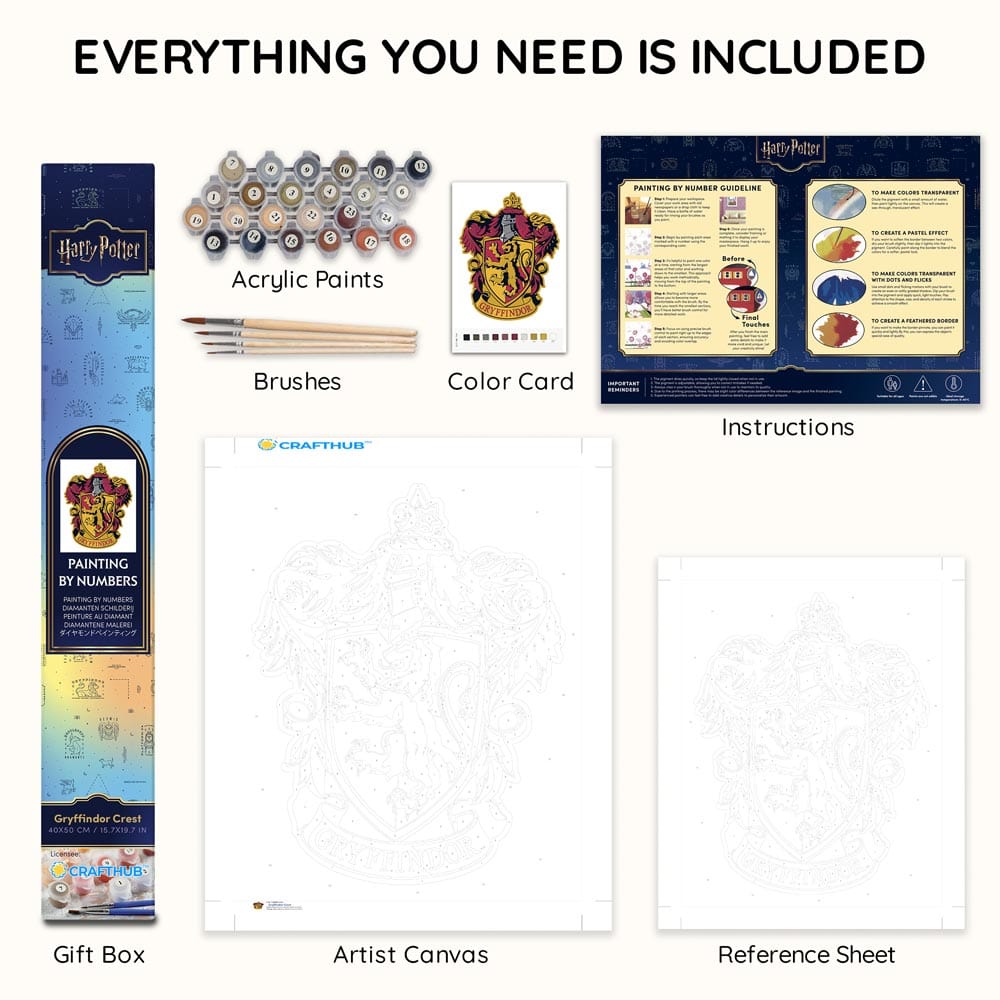 Gryffindor Crest - Paint By Numbers Kit