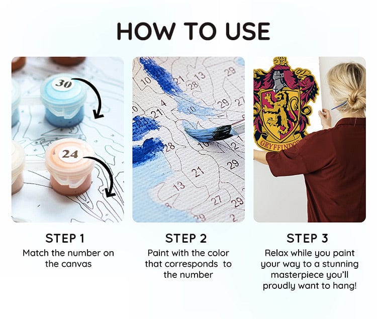 Gryffindor Crest - Paint By Numbers Kit