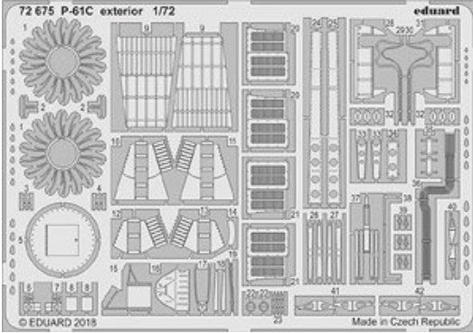 Eduard 72675 1/72 Aircraft- P61C Exterior for HBO