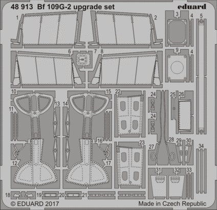 Eduard 48913 1/48 Aircraft- Bf109G2 Upgrade Set for EDU