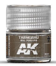 AK Interactive RC91 Real Colors: Tarngrau RAL7050 F9 Acrylic Lacquer Paint 10ml Bottle