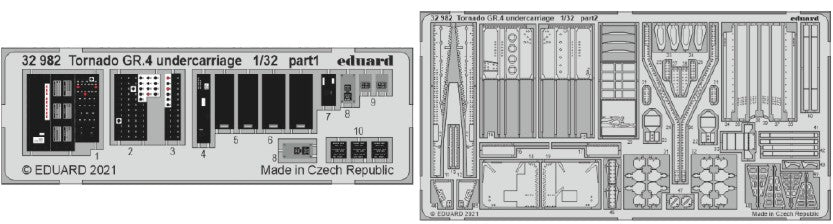 Eduard 32982 1/32 Aircraft- Tornado GR4 Undercarriage for ITA (Painted)